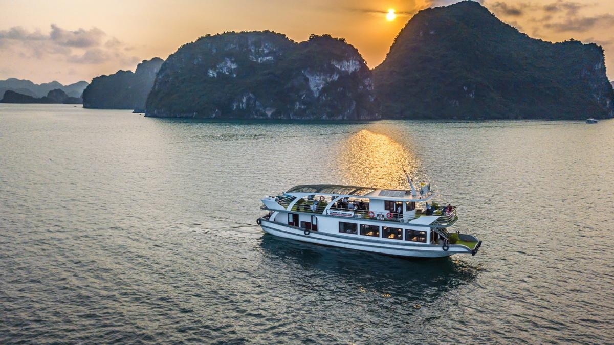 Wonder Bay Cruise Halong Bay 1 Day (Less people – Limousine transfer & luxury ship – Buffet lunch – More privacy)