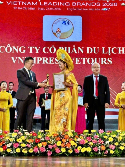 VnImpressive Tours Recognized at Vietnam Leading Brands 2026